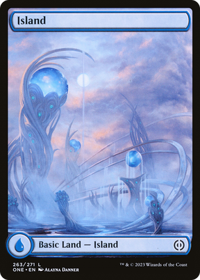 Magic: The Gathering - Island #263 Foil - Phyrexia: All Will Be One