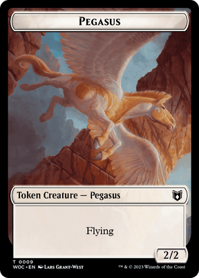Magic: The Gathering - Pegasus Token - Wilds of Eldraine Commander Tokens