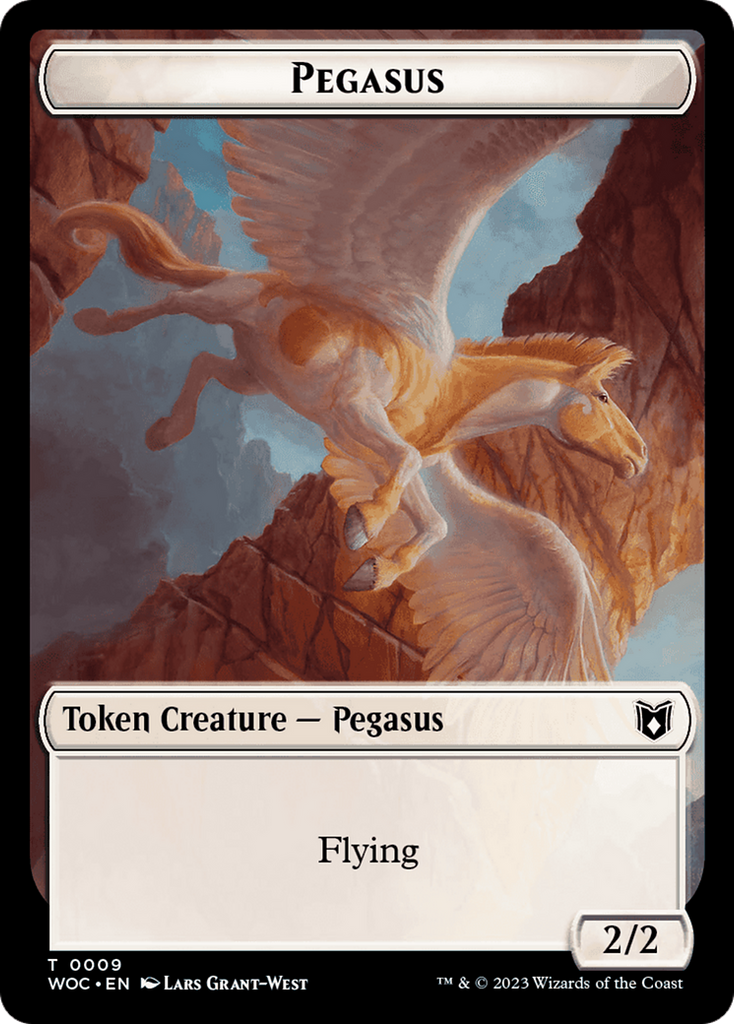 Magic: The Gathering - Pegasus Token - Wilds of Eldraine Commander Tokens