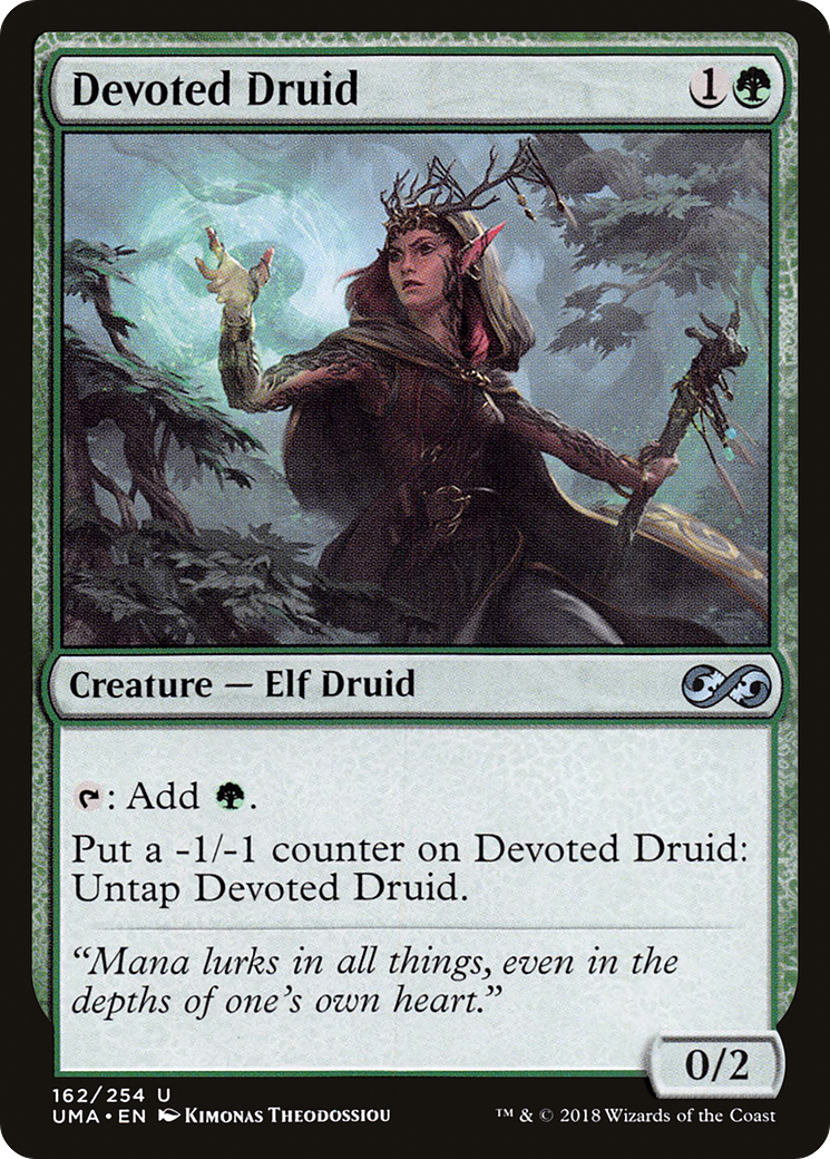 Magic: The Gathering - Devoted Druid Foil - Ultimate Masters