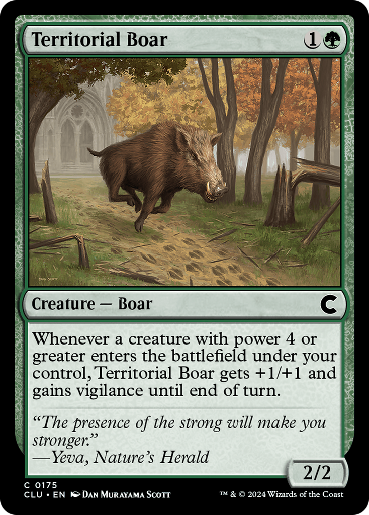 Magic: The Gathering - Territorial Boar - Ravnica: Clue Edition