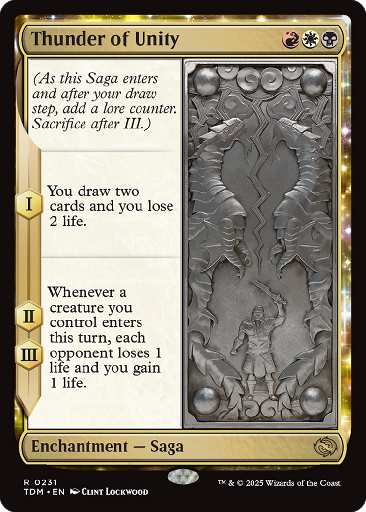 Magic: The Gathering - Thunder of Unity Foil - Tarkir: Dragonstorm