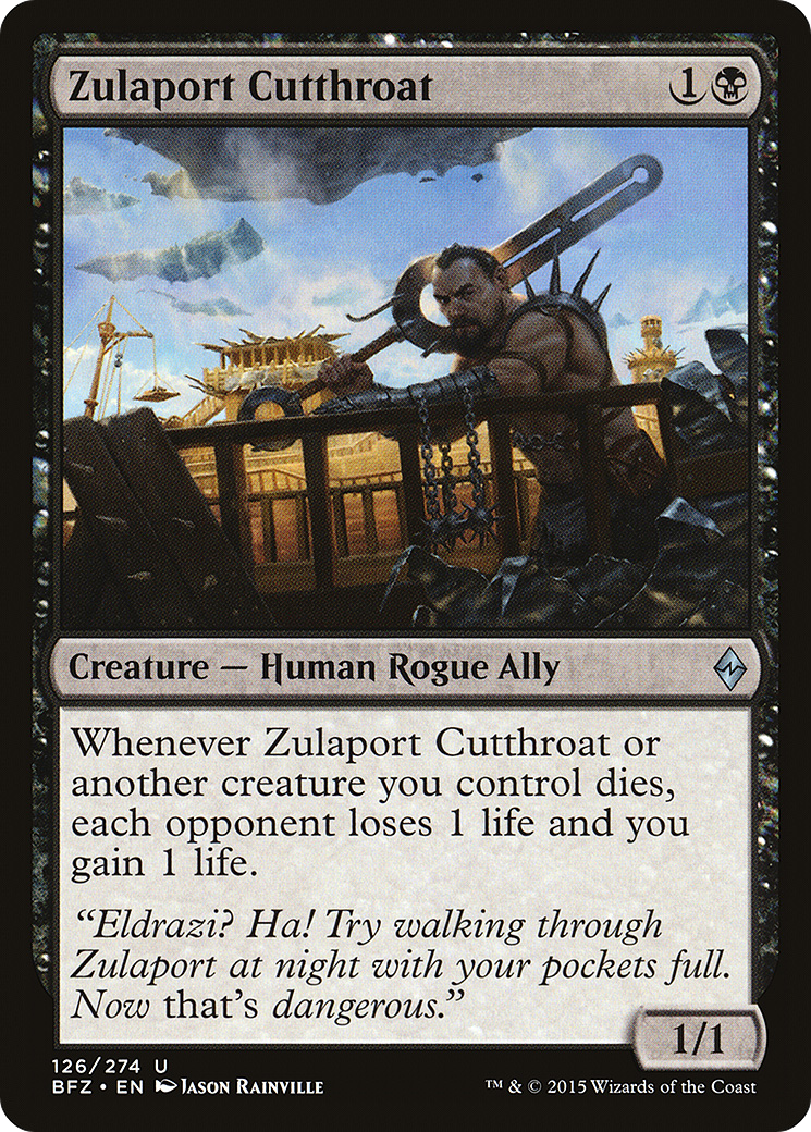 Magic: The Gathering - Zulaport Cutthroat Foil - Battle for Zendikar