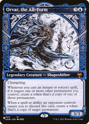 Magic: The Gathering - Orvar, the All-Form - The List