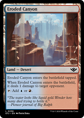 Magic: The Gathering - Eroded Canyon Foil - Outlaws of Thunder Junction