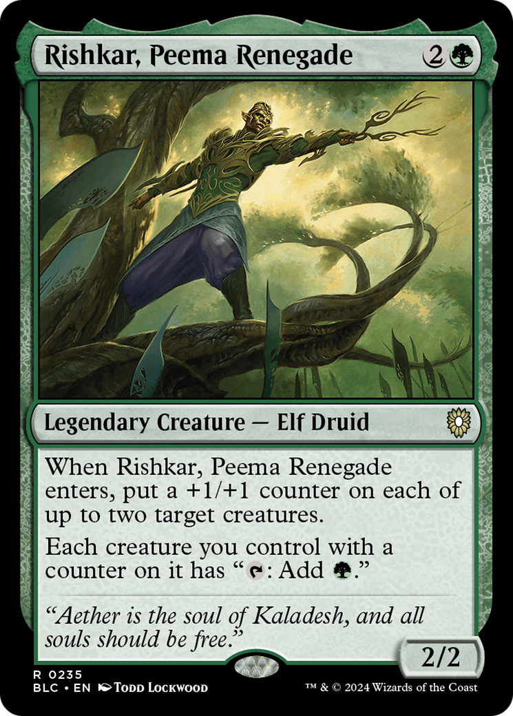 Magic: The Gathering - Rishkar, Peema Renegade - Bloomburrow Commander