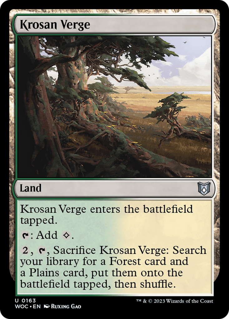 Magic: The Gathering - Krosan Verge - Wilds of Eldraine Commander