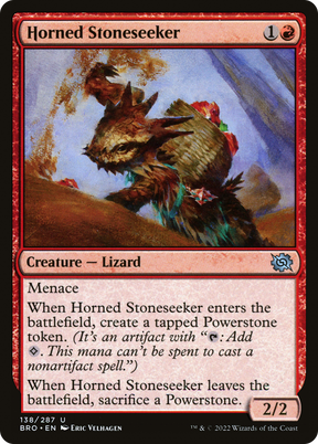 Magic: The Gathering - Horned Stoneseeker Foil - The Brothers' War