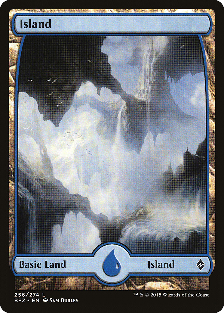 Magic: The Gathering - Island #256 Foil - Battle for Zendikar