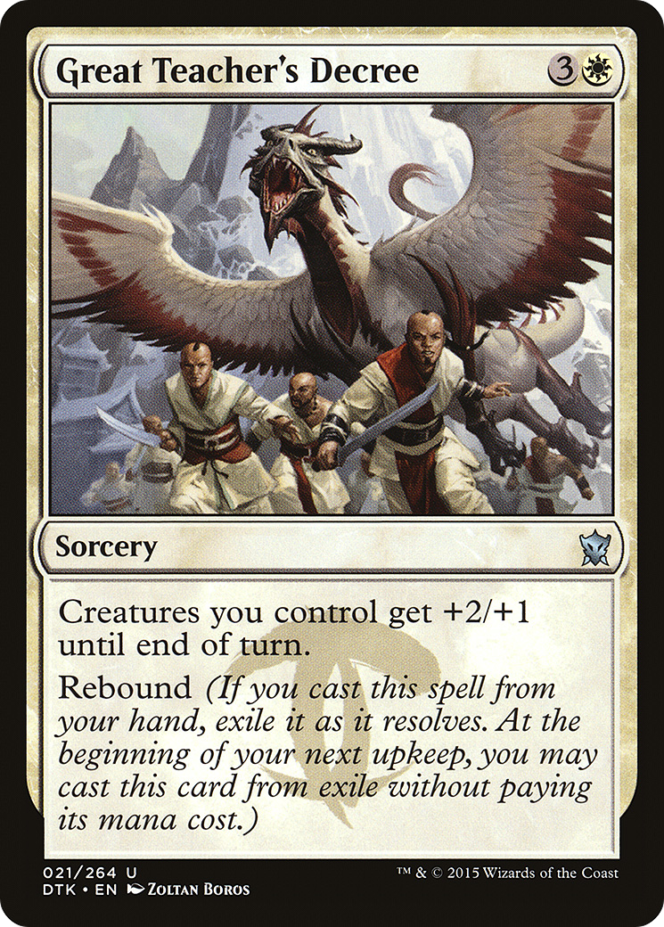 Magic: The Gathering - Great Teacher's Decree Foil - Dragons of Tarkir