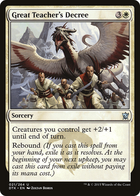Magic: The Gathering - Great Teacher's Decree Foil - Dragons of Tarkir