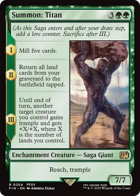 Magic: The Gathering - Summon: Titan - Final Fantasy