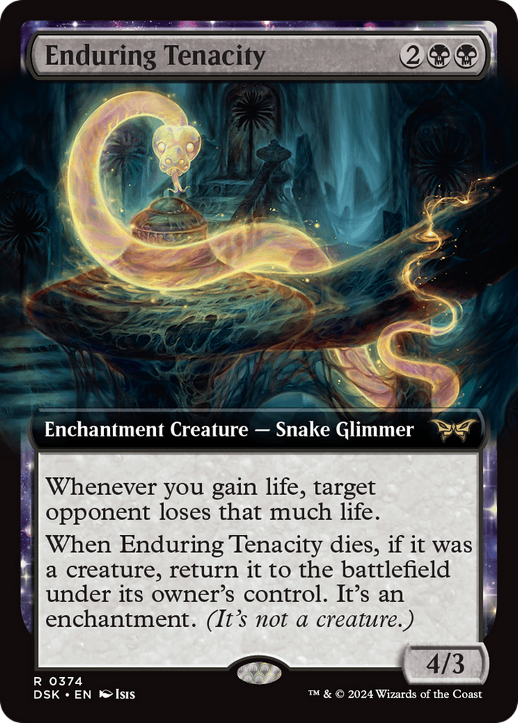 Magic: The Gathering - Enduring Tenacity Foil - Duskmourn: House of Horror