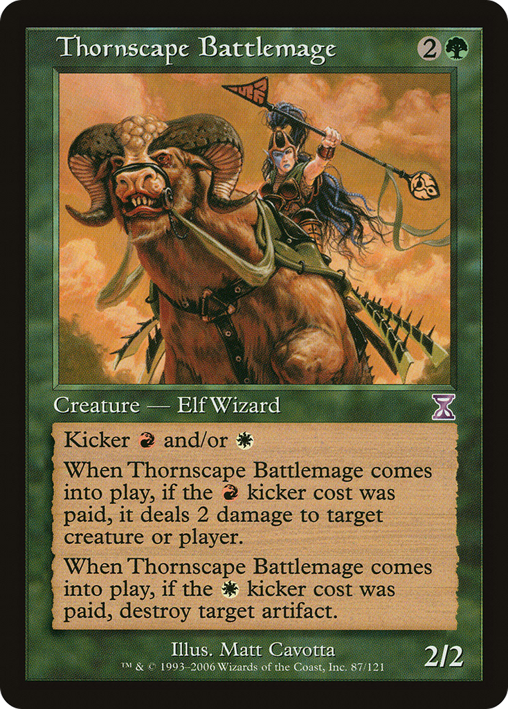 Magic: The Gathering - Thornscape Battlemage - Time Spiral Timeshifted