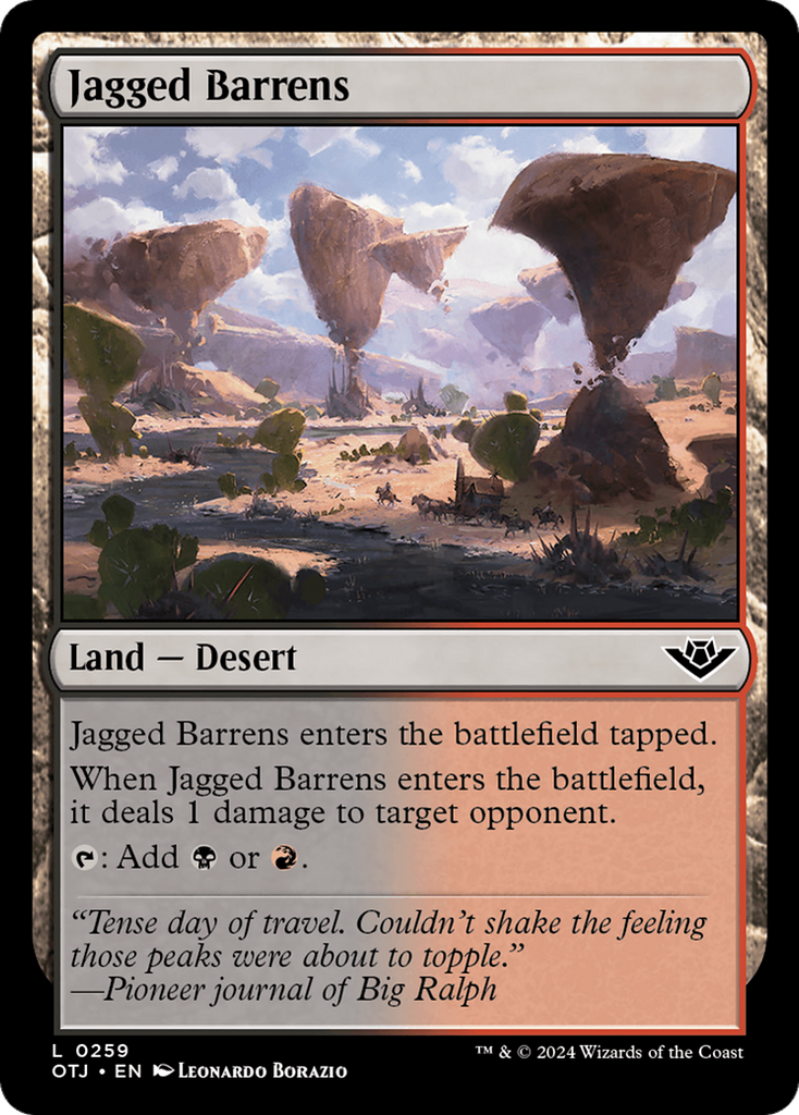 Magic: The Gathering - Jagged Barrens - Outlaws of Thunder Junction