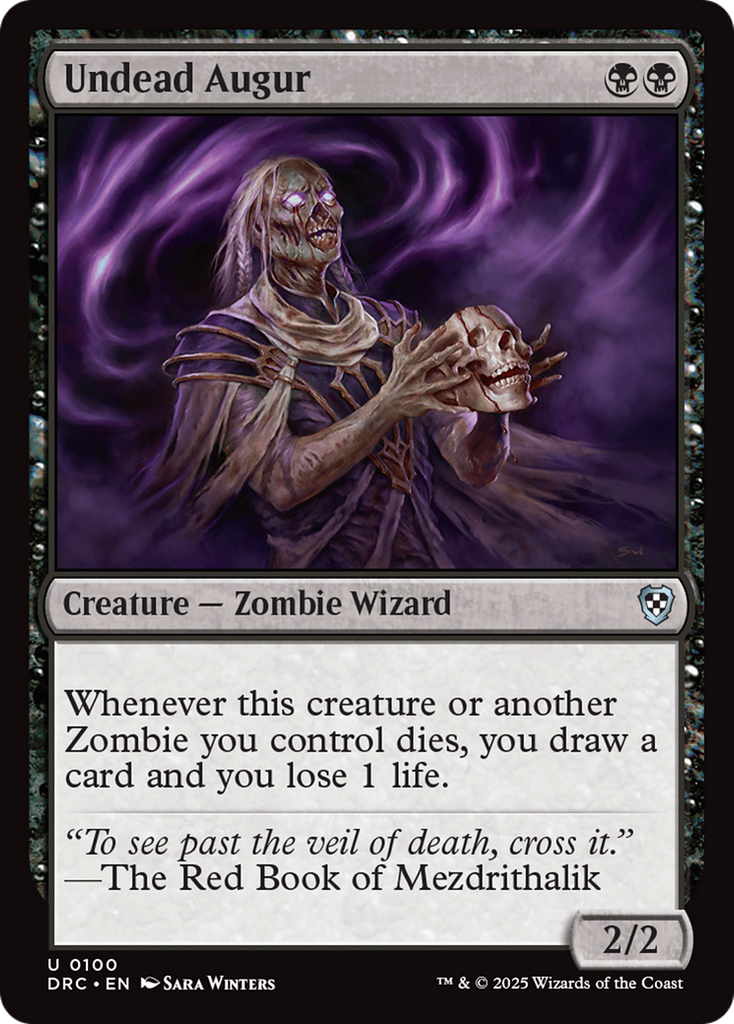 Magic: The Gathering - Undead Augur - Aetherdrift Commander