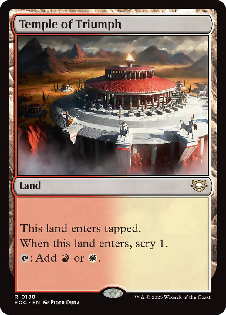 Magic: The Gathering - Temple of Triumph - Edge of Eternities Commander