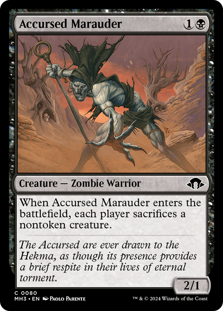 Magic: The Gathering - Accursed Marauder - Modern Horizons 3