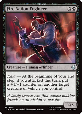 Magic: The Gathering - Fire Nation Engineer Foil - Avatar: The Last Airbender
