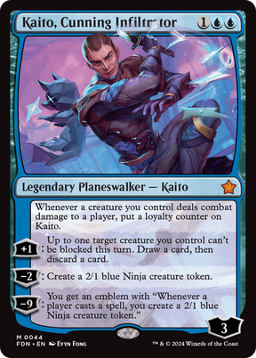 Magic: The Gathering - Kaito, Cunning Infiltrator - Foundations