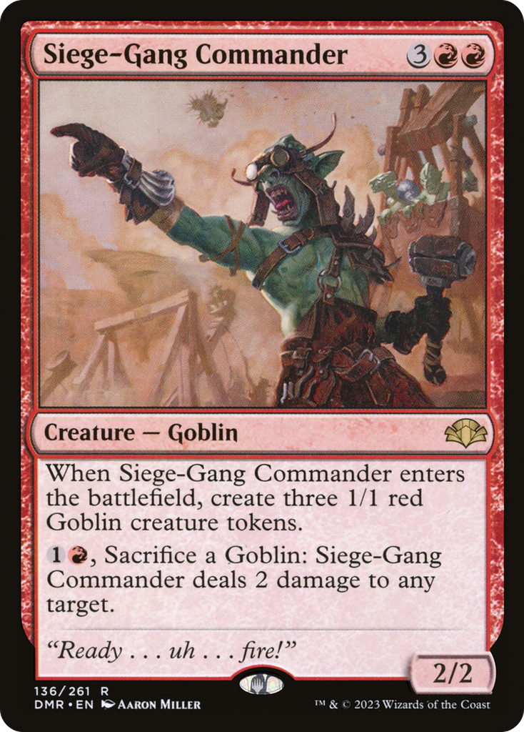 Magic: The Gathering - Siege-Gang Commander - Dominaria Remastered