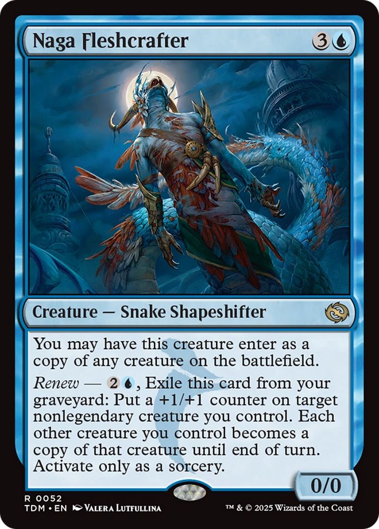 Magic: The Gathering - Naga Fleshcrafter Foil - Tarkir: Dragonstorm