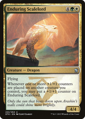 Magic: The Gathering - Enduring Scalelord Foil - Dragons of Tarkir