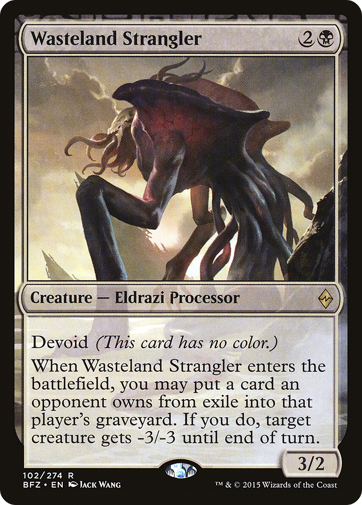Magic: The Gathering - Wasteland Strangler Foil - Battle for Zendikar