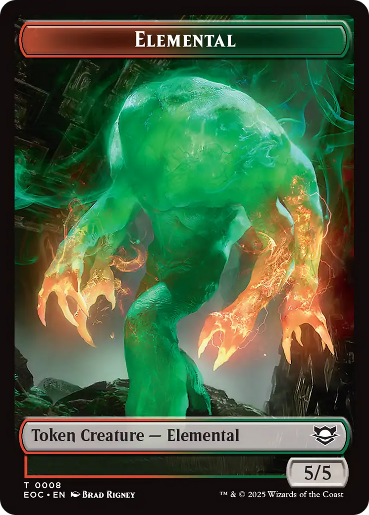 Magic: The Gathering - Elemental Token - Edge of Eternities Commander Tokens