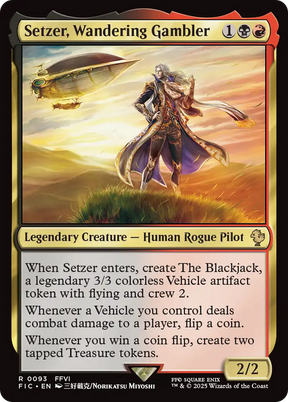 Magic: The Gathering - Setzer, Wandering Gambler - Final Fantasy Commander
