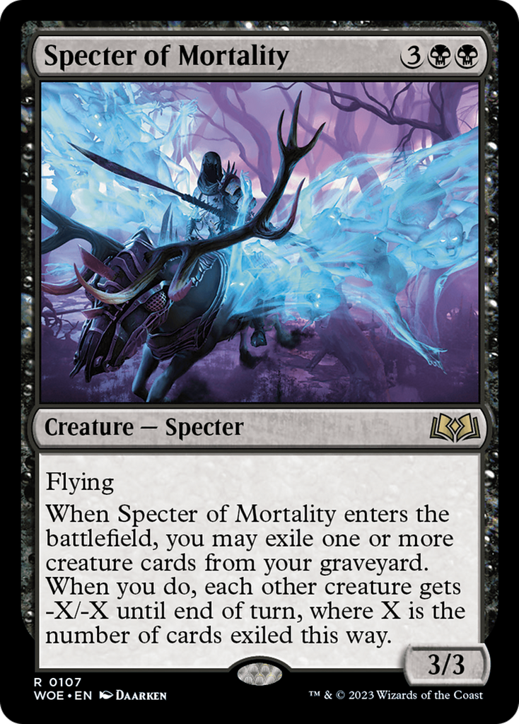 Magic: The Gathering - Specter of Mortality Foil - Wilds of Eldraine