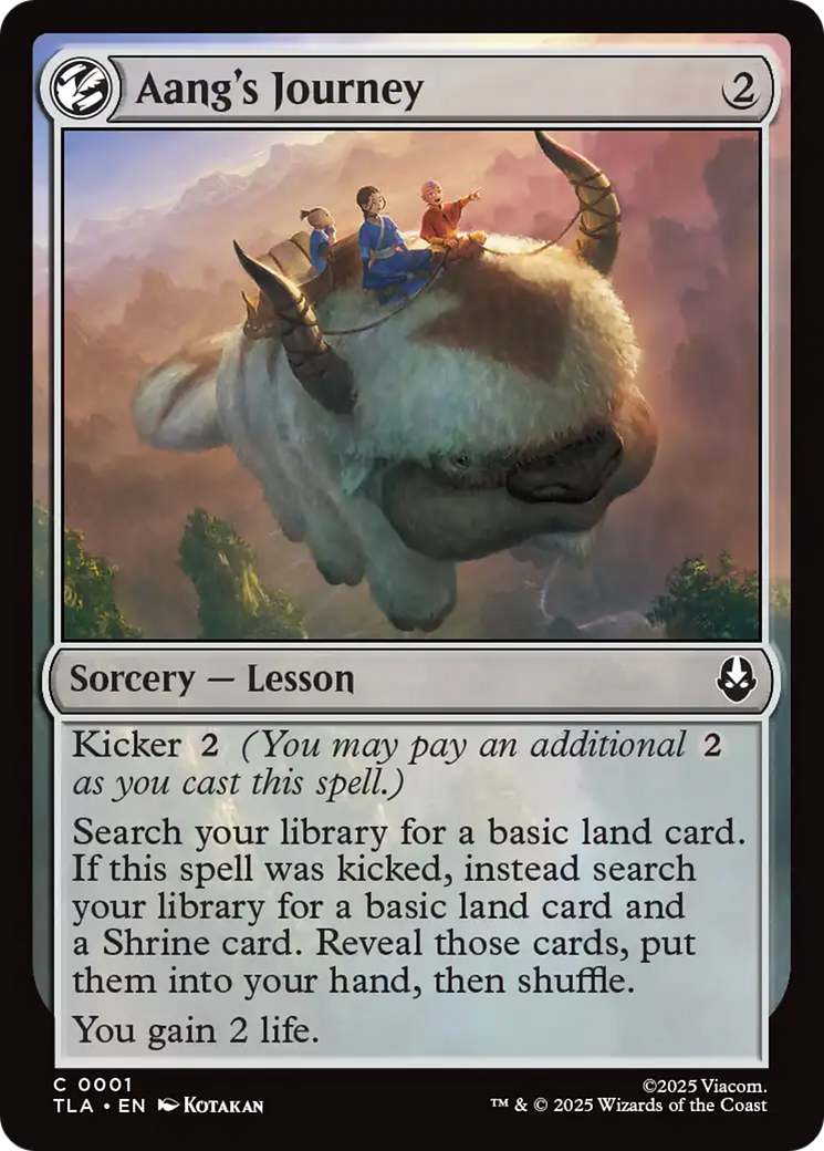 Magic: The Gathering - Aang's Journey Foil - Avatar: The Last Airbender