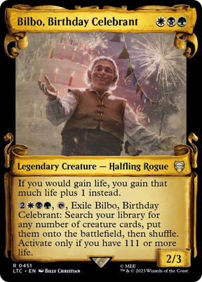 Magic: The Gathering - Bilbo, Birthday Celebrant - Tales of Middle-earth Commander