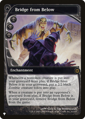 Magic: The Gathering - Bridge from Below - The List