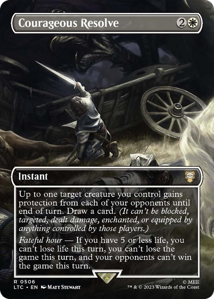 Magic: The Gathering - Courageous Resolve Foil - Tales of Middle-earth Commander