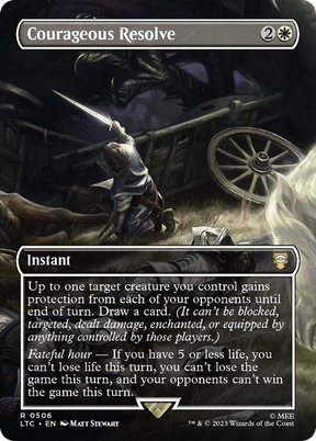 Magic: The Gathering - Courageous Resolve Foil - Tales of Middle-earth Commander