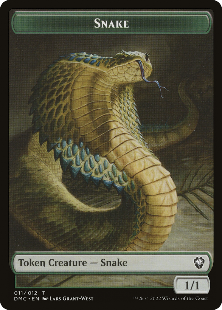 Magic: The Gathering - Snake Token - Dominaria United Commander Tokens
