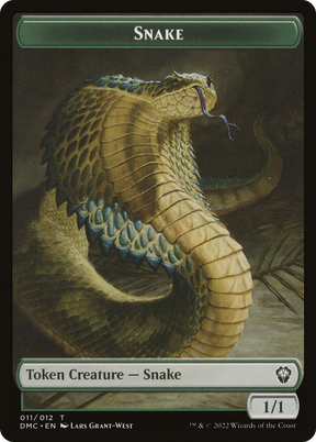 Magic: The Gathering - Snake Token - Dominaria United Commander Tokens