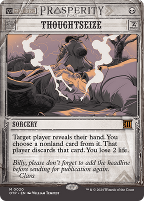 Magic: The Gathering - Thoughtseize Foil - Breaking News