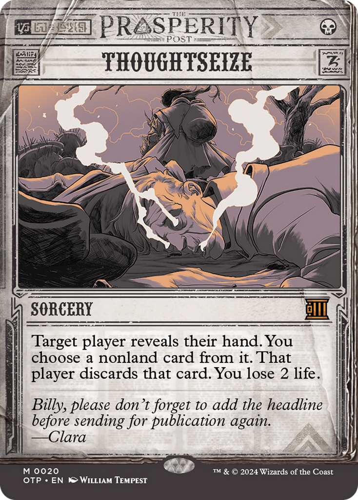 Magic: The Gathering - Thoughtseize Foil - Breaking News