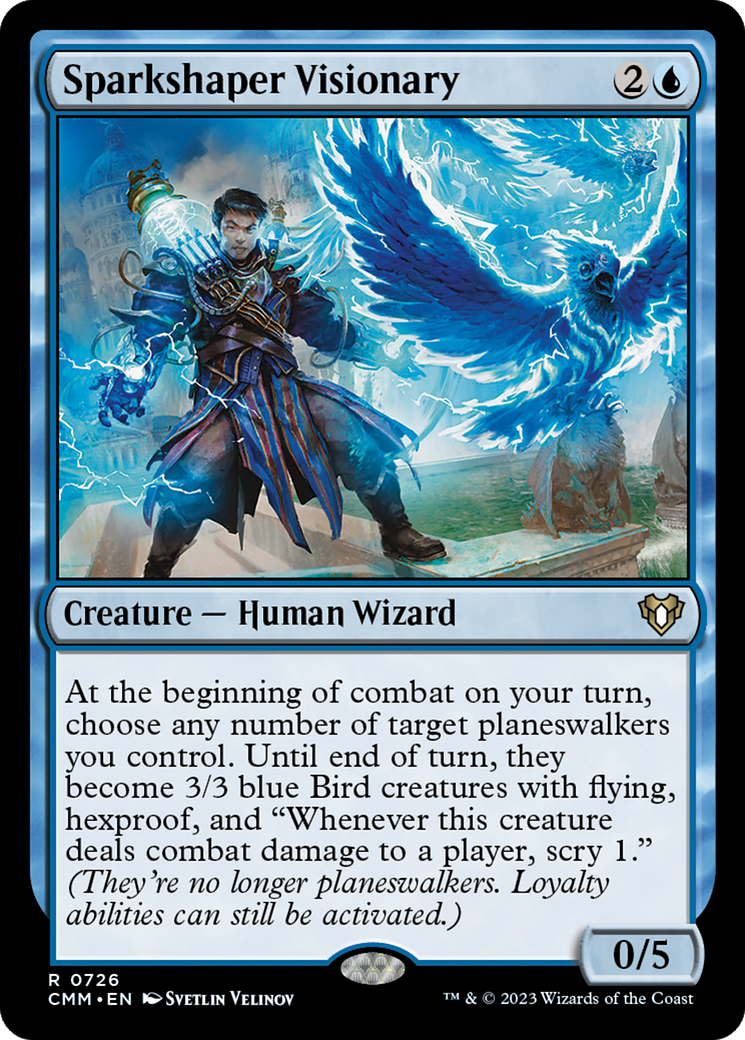 Magic: The Gathering - Sparkshaper Visionary - Commander Masters