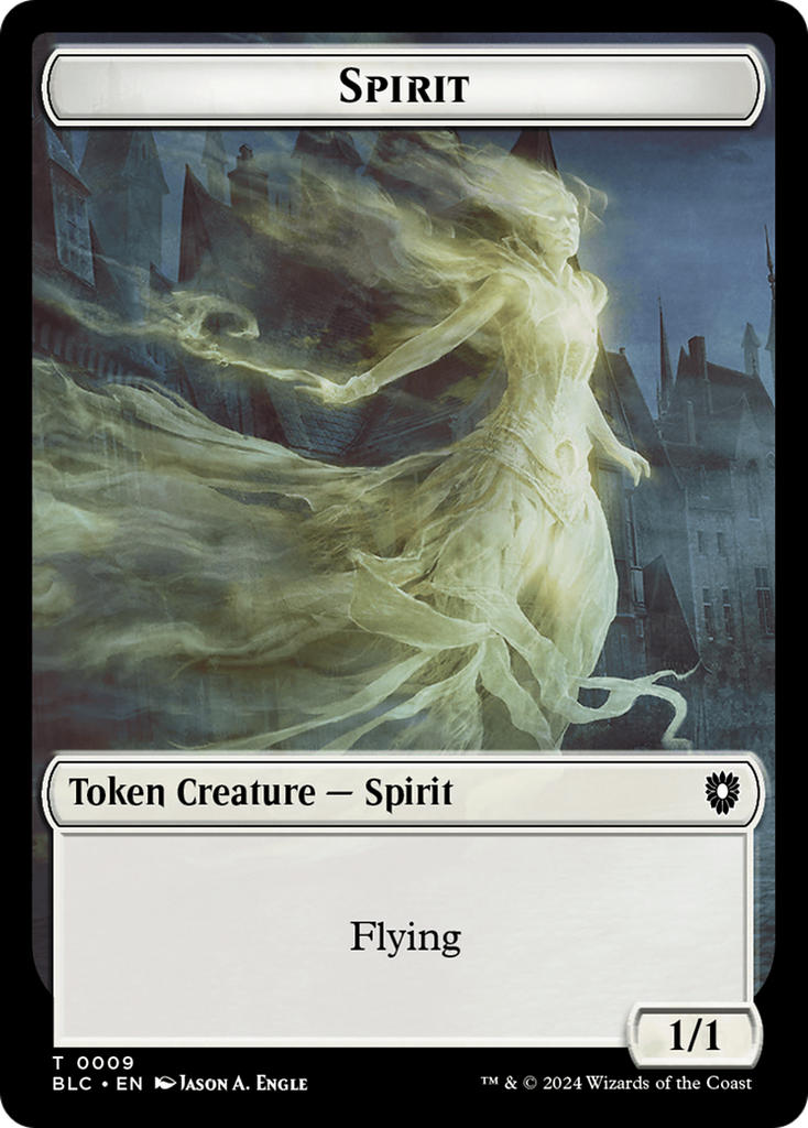 Magic: The Gathering - Spirit Token - Bloomburrow Commander Tokens