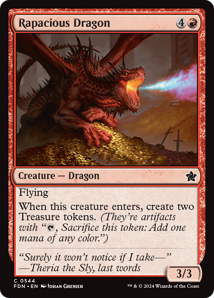 Magic: The Gathering - Rapacious Dragon - Foundations