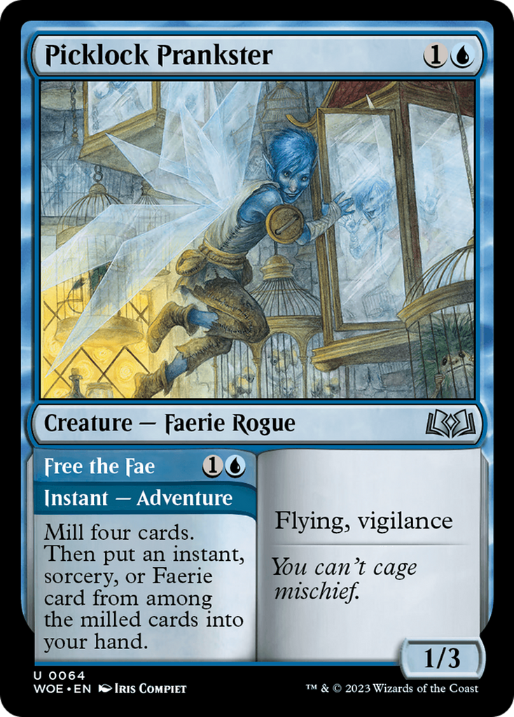 Magic: The Gathering - Picklock Prankster // Free the Fae Foil - Wilds of Eldraine