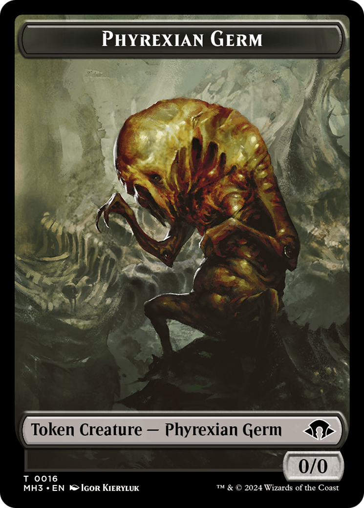Magic: The Gathering - Phyrexian Germ Token - Modern Horizons 3 Tokens