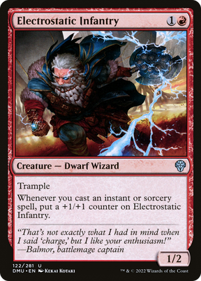 Magic: The Gathering - Electrostatic Infantry Foil - Dominaria United