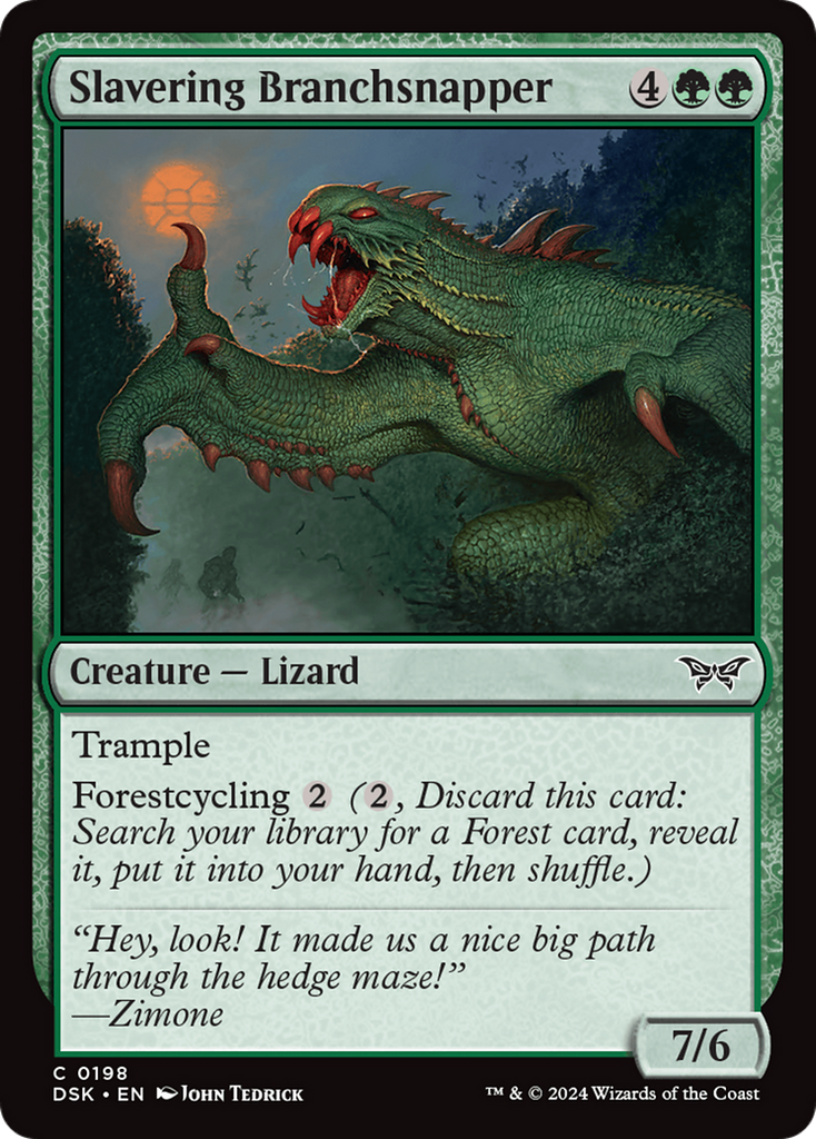 Magic: The Gathering - Slavering Branchsnapper - Duskmourn: House of Horror