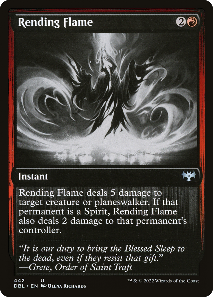 Magic: The Gathering - Rending Flame Foil - Innistrad: Double Feature