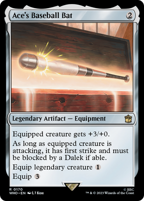 Magic: The Gathering - Ace's Baseball Bat - Doctor Who