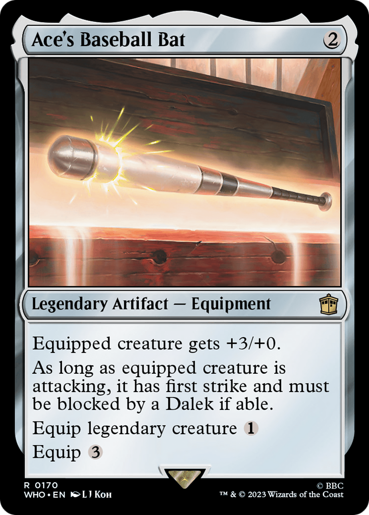 Magic: The Gathering - Ace's Baseball Bat Foil - Doctor Who